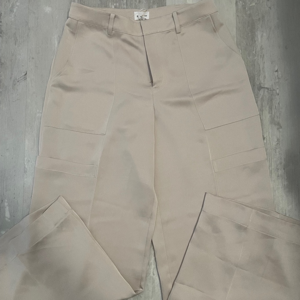 Song of Style Ayah Cargo Trouser in Pale Champagne Size S